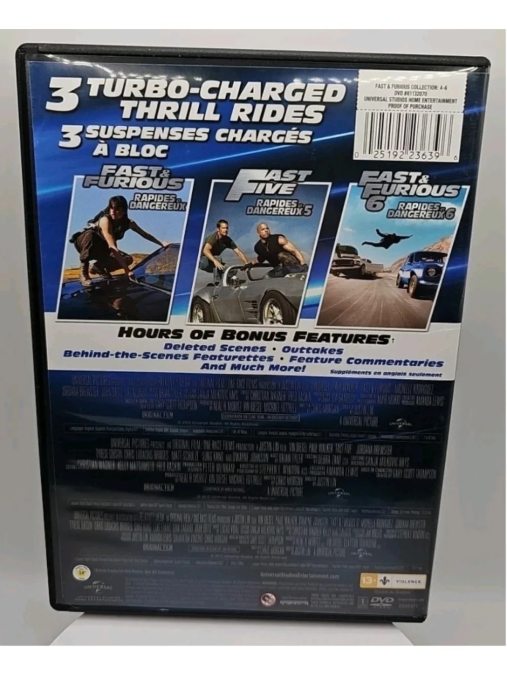 Fast & Furious 6-Movie Collection (DVD, 6 Discs, Region 1) With Slipcover - Picture 11 of 13